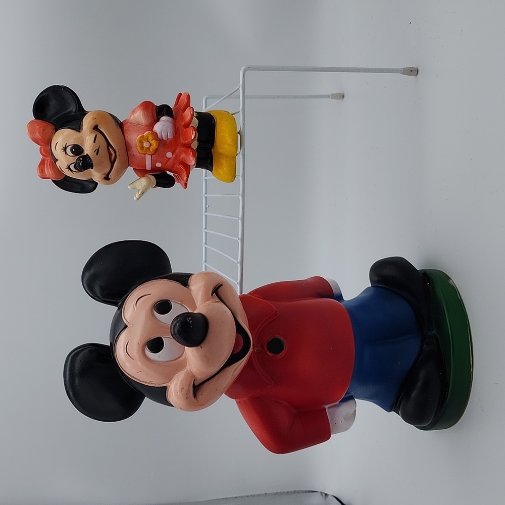 VINTAGE Mickey Mouse Collectible Coin Bank & Minnie Mouse Coin Bank